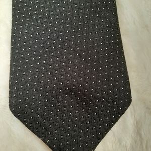 Dolce Gabana  Tie dark gray and wite dots